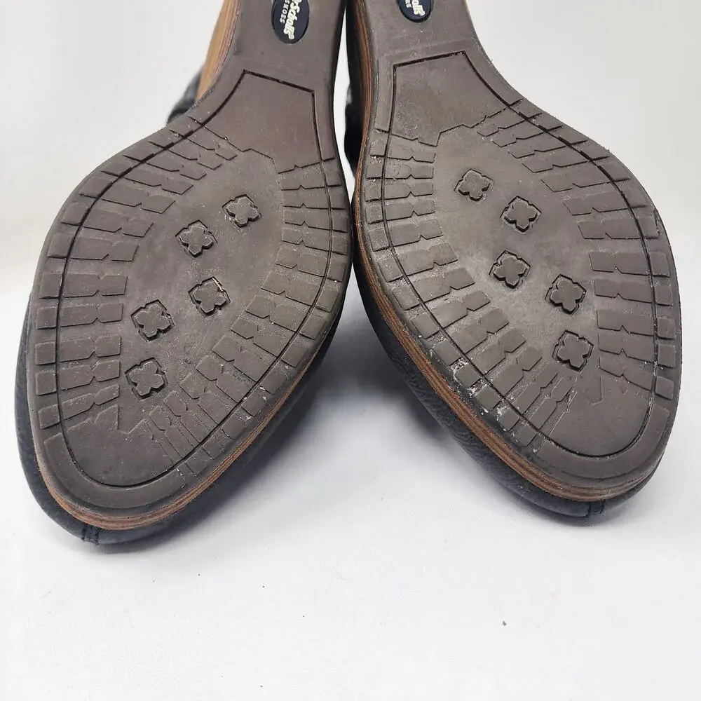 Dr. Scholl's Harlow Wedge Bootie Women 9 Wide Dark Brown w Perforated Heel